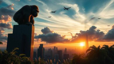 king kong on the building